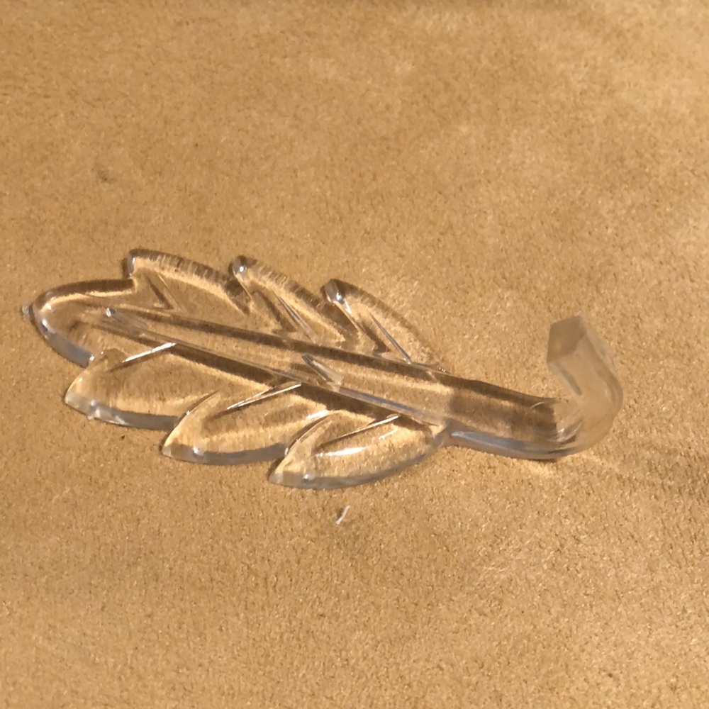 Vintage 1950’s Lucite Acrylic Robe Towel Hook Wall Mount Hook